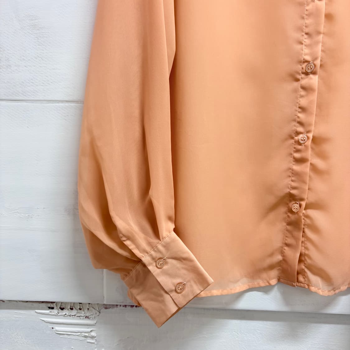 도쿄 OFALO 셔링 시스루 페어리 블라우스 L JPN 상품이미지3