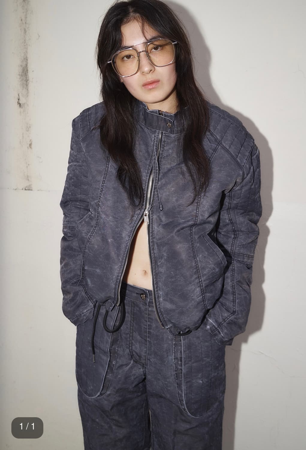  G_BIKER QUILTED JUMPER / BLACK  상품이미지2