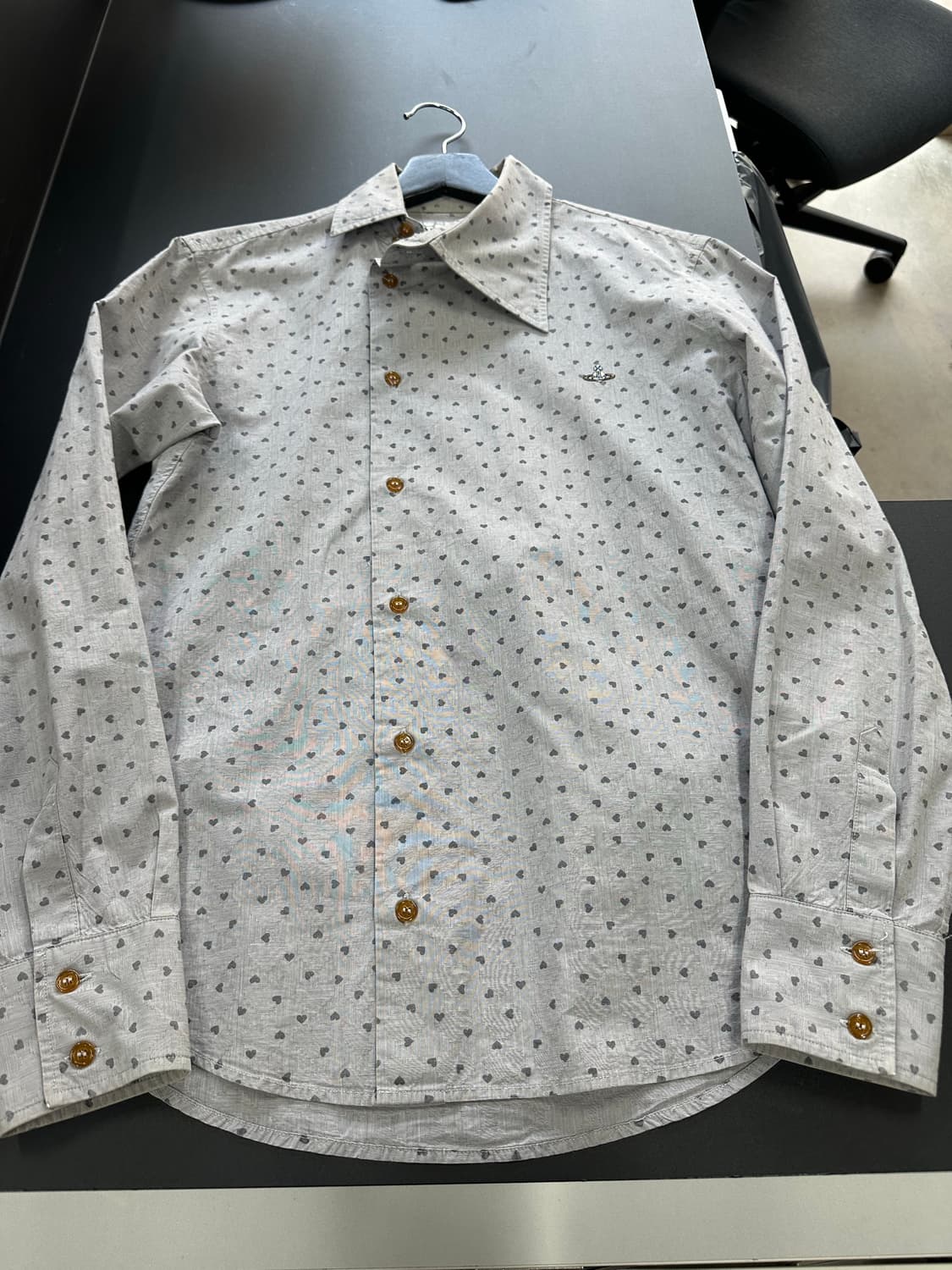 비비안웨스트우드 하트 사선버튼 Orb 셔츠  상품이미지6