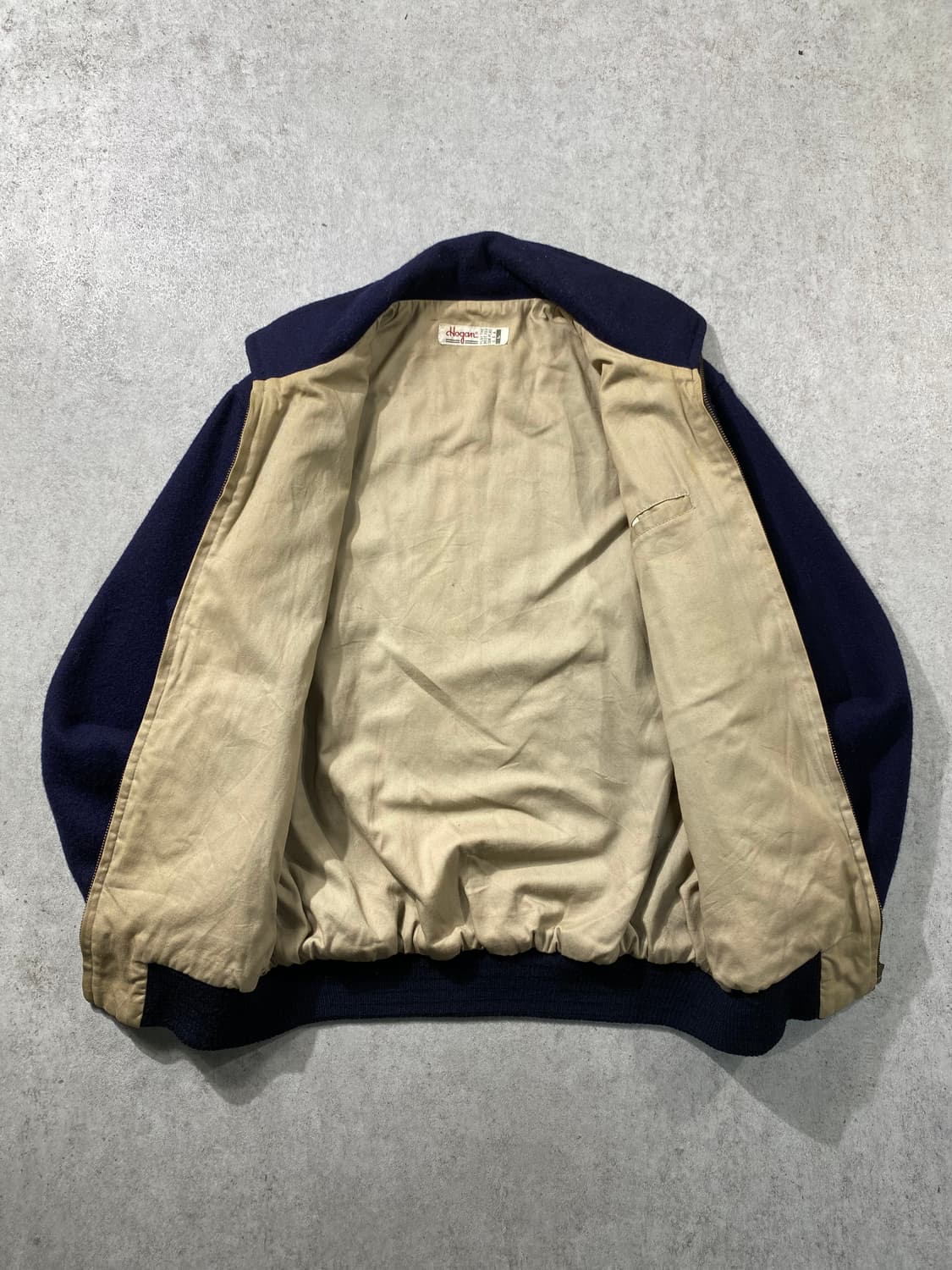 [L] 90s Hogan 호건 다크네이비 울 집업 자켓 상품이미지5