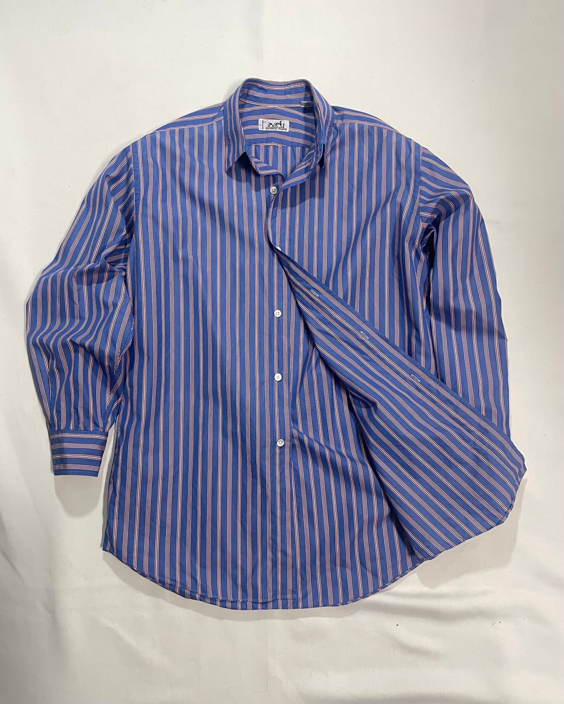 90‘s 에르메스 스트라이프 셔츠 상품이미지1
