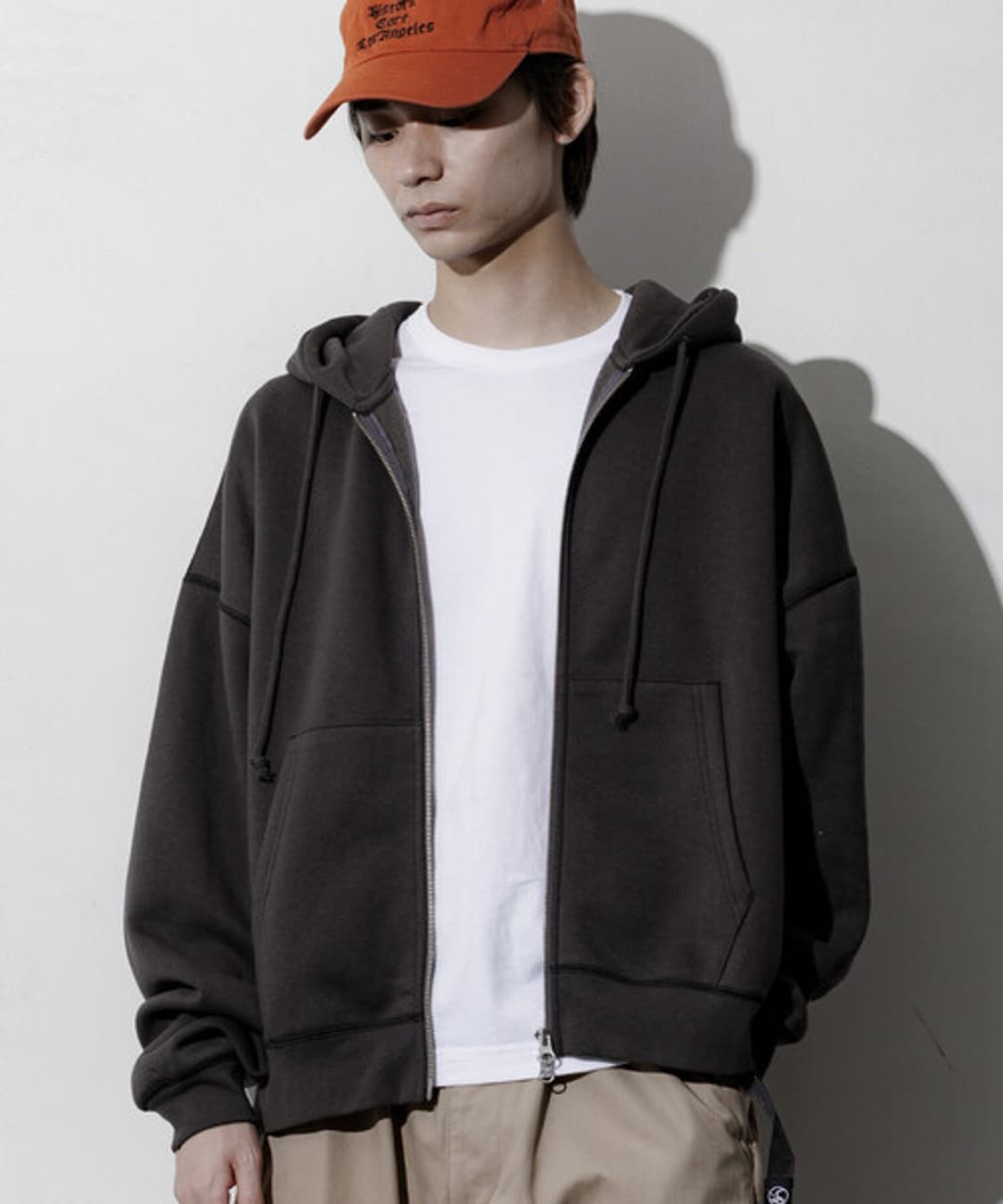 프릭스스토어 12온즈 오버핏 후드집업(블랙) 상품이미지2