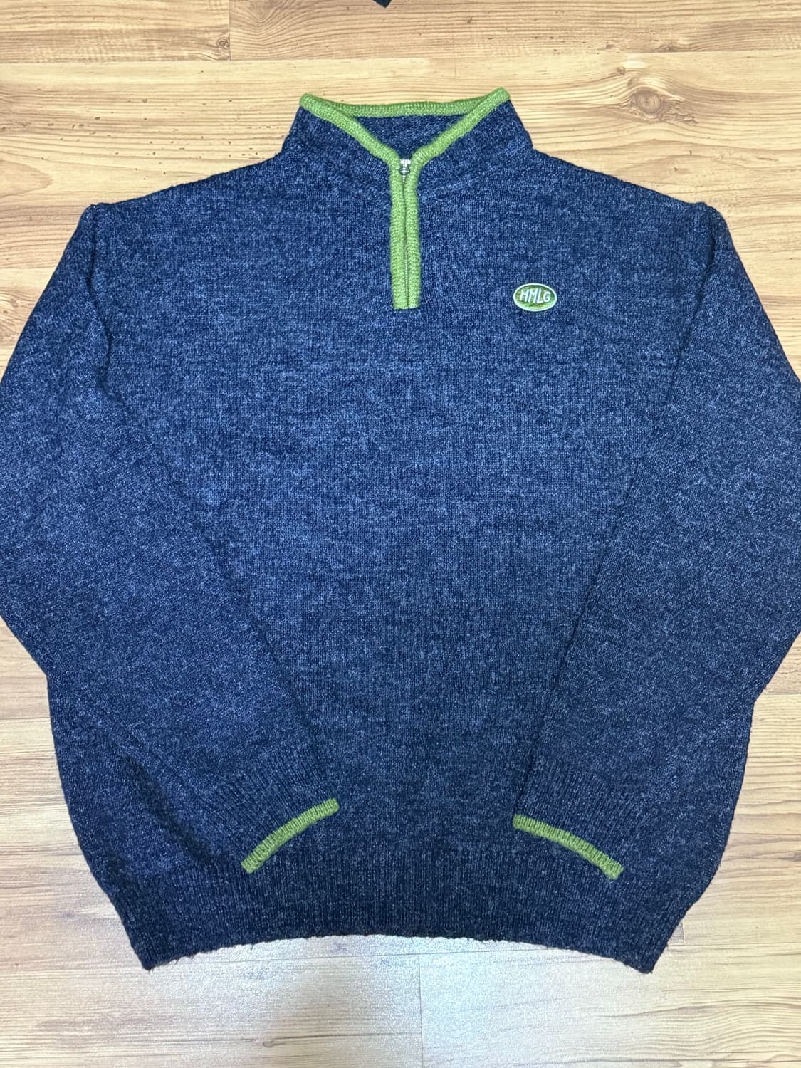 MMLG 하프넥 니트 네이비 상품이미지1