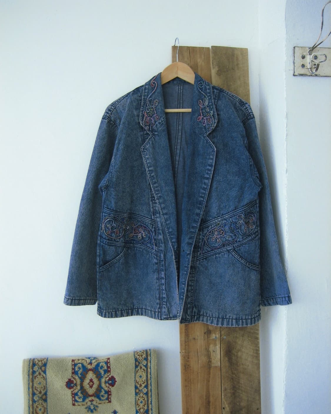 [Vintage] Embroidery Denim Jacket 상품이미지1