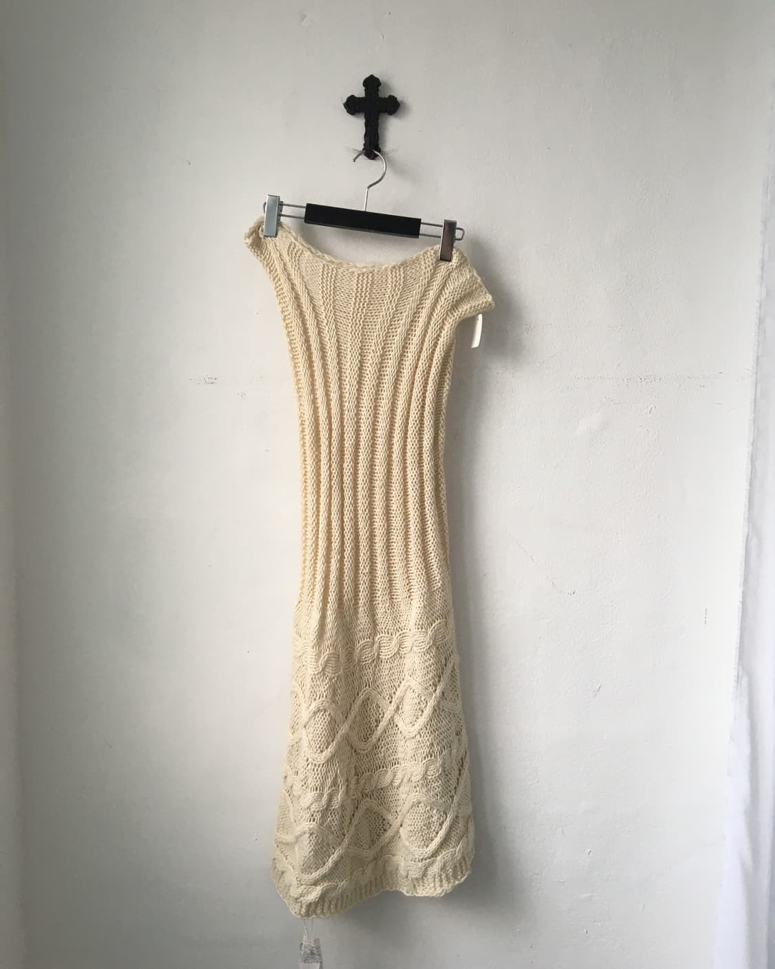 Cable pattern loose fit cape 상품이미지2