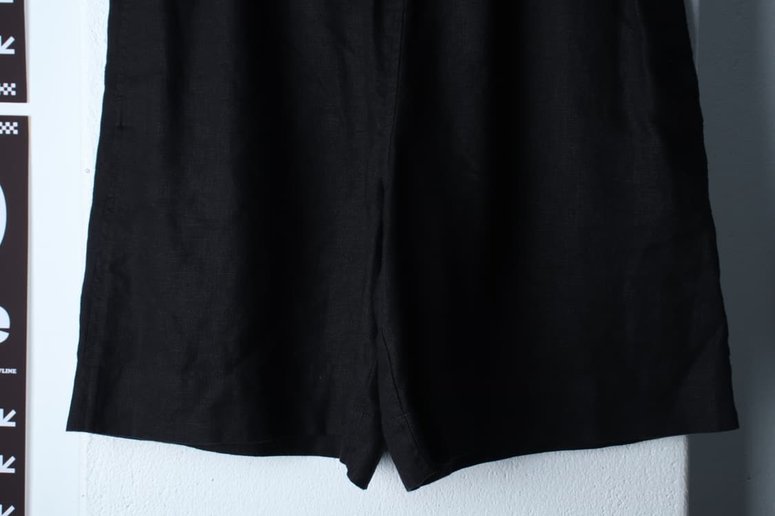 (M-L) 코스 반바지 팬츠 린넨 마 100 밴딩 블랙-P9977 상품이미지4