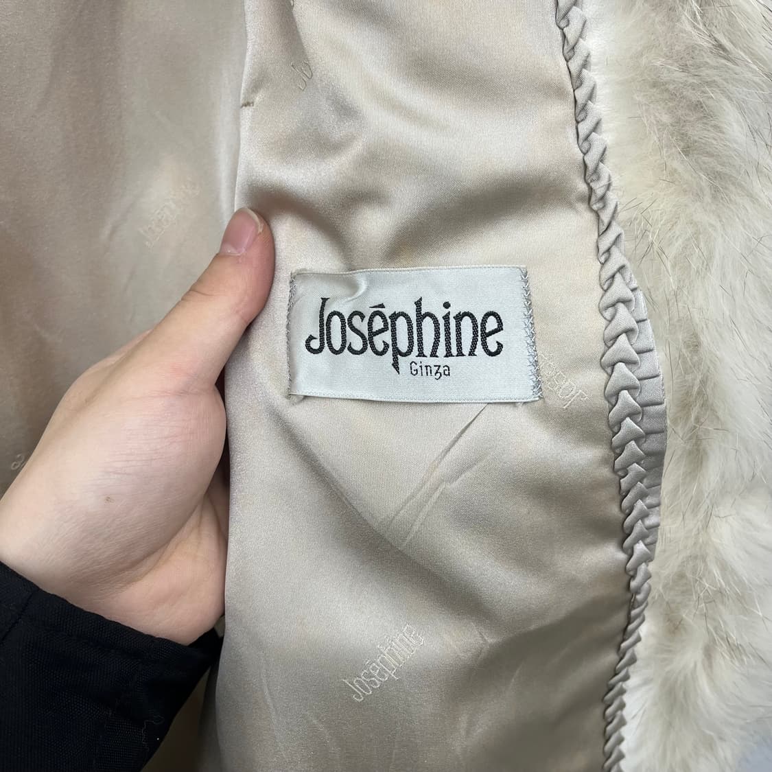 리얼 여우털 폭스퍼 숏코트 내추럴 베이지 여L 상품이미지3