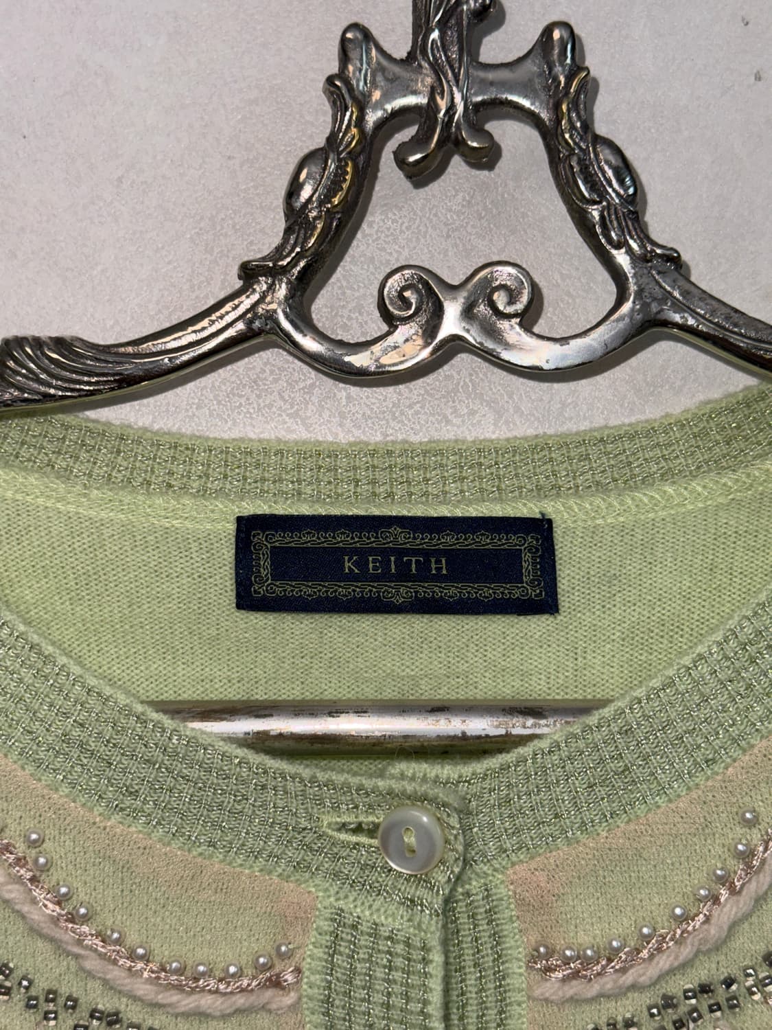 Keith pistachio beads 캐시미어/앙고라/울 가디건 상품이미지8