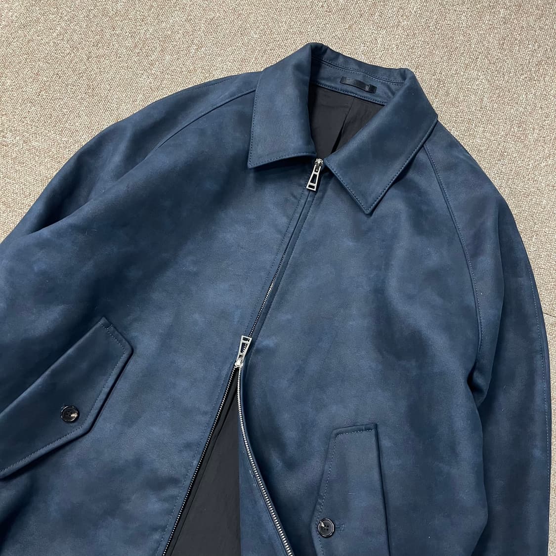 시스템옴므 페이크 스웨이드 투웨이 블루종 자켓 상품이미지3