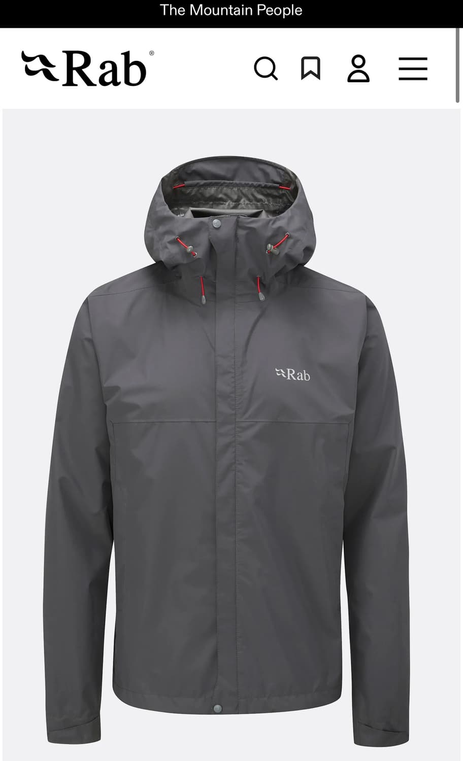 [새상품]Rab 다운포어 에코 자켓 L 그라파이트 상품이미지1