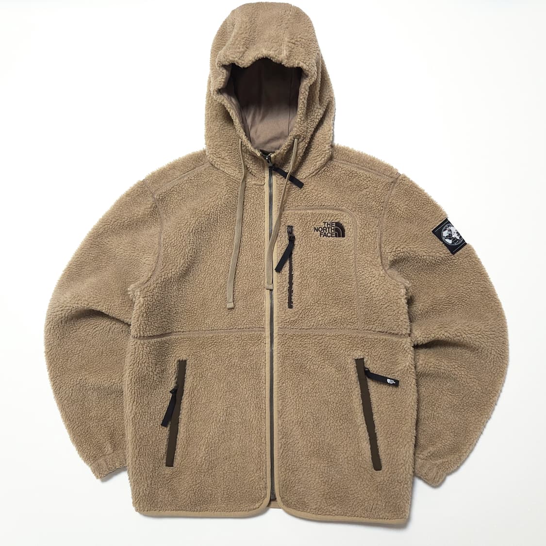 노스페이스 7SE 후디 플리스 집업 자켓 카멜 상품이미지1