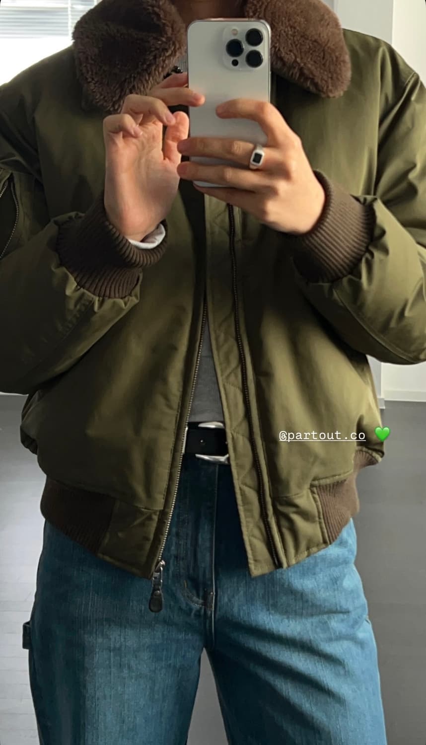 Partout 파크투 Diana bomber jacket 봄버 자켓 상품이미지4