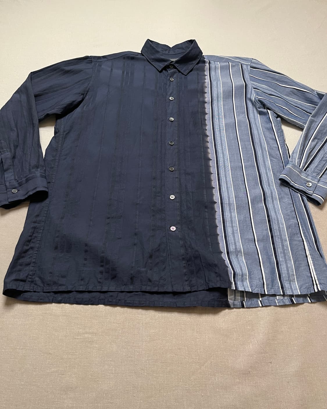 Suzusan stripe dye shirt 스즈산 스트라이프 다잉 셔츠 상품이미지3