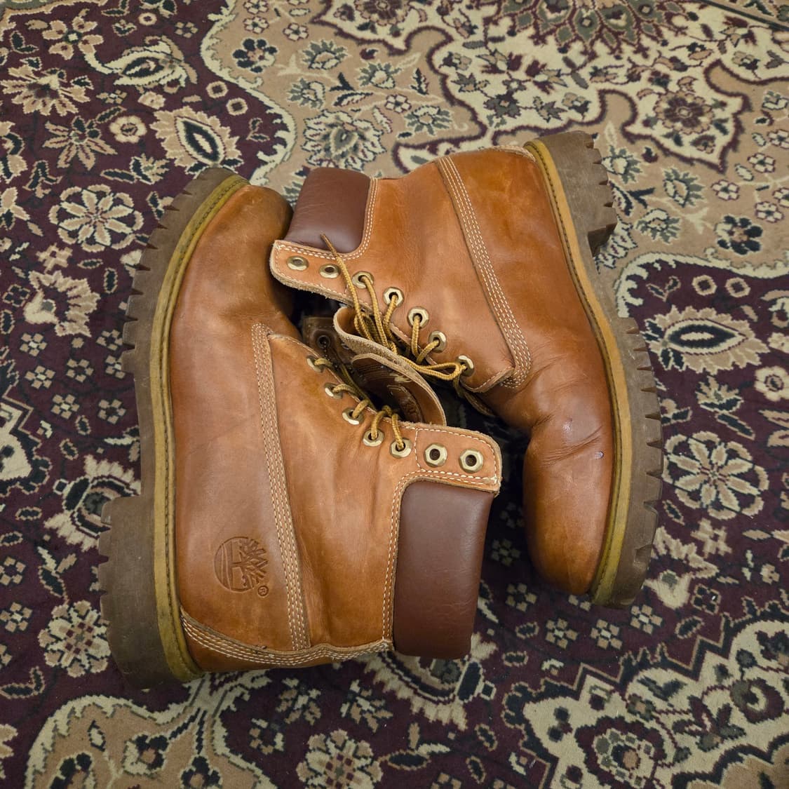 팀버랜드 6인치 브라운레더 us8.5 265-270 상품이미지4