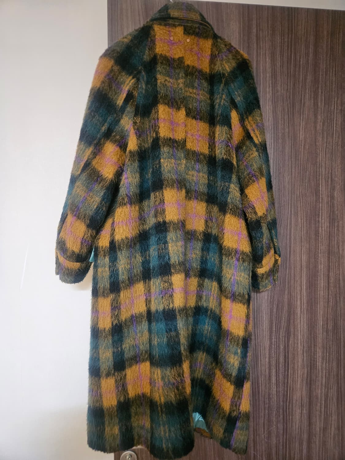 앤더슨벨 체크 롱코트 상품이미지3