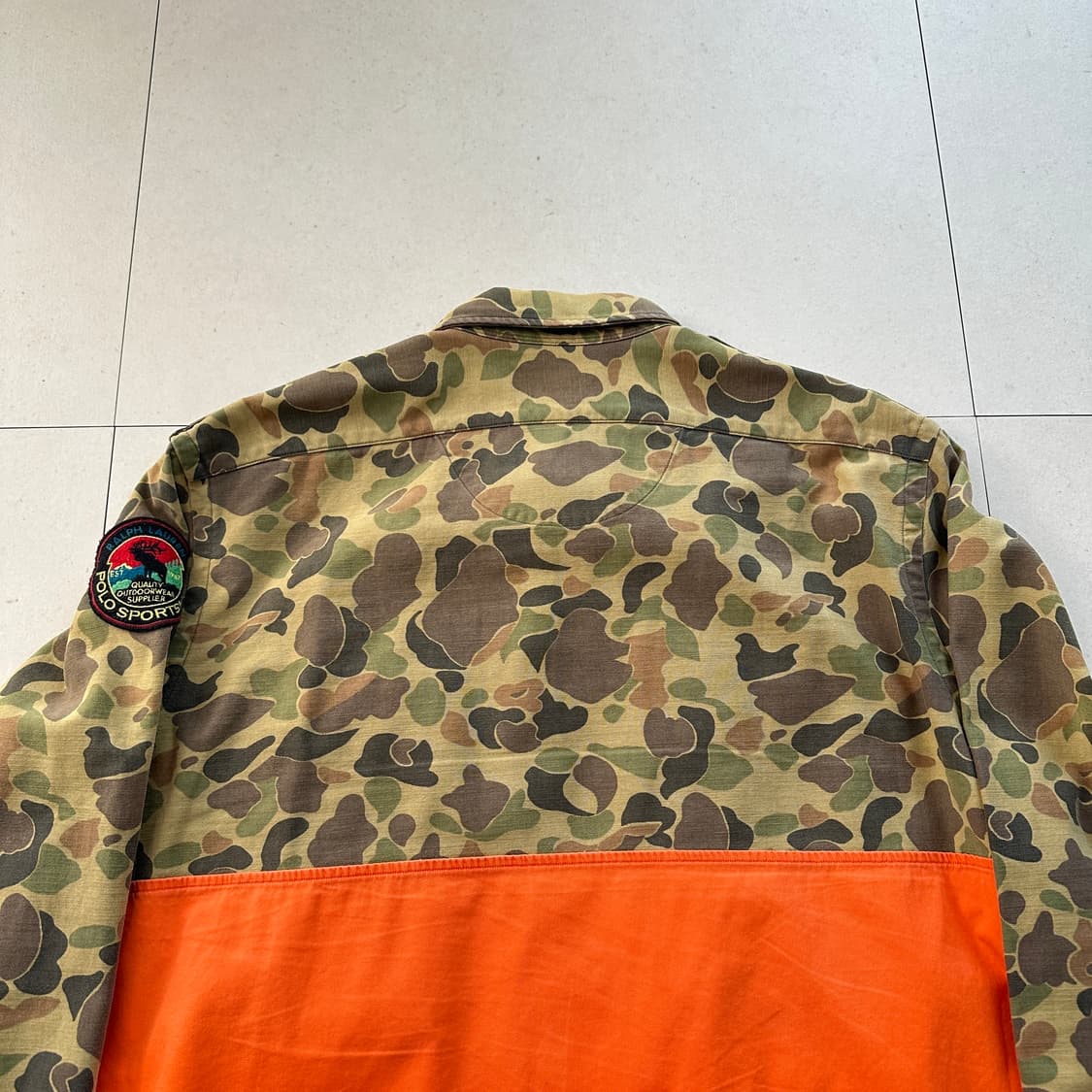폴로 랄프로렌 스포츠맨 카모 오렌지 헌팅 셔츠 QR인증  상품이미지7
