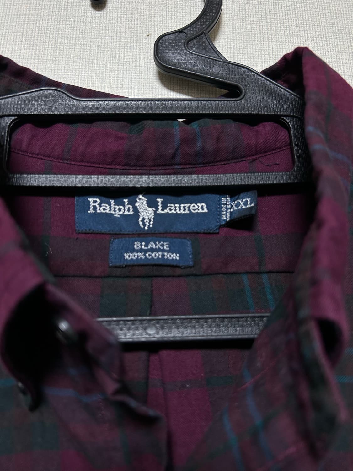폴로 랄프로렌 체크셔츠 XXL 상품이미지3