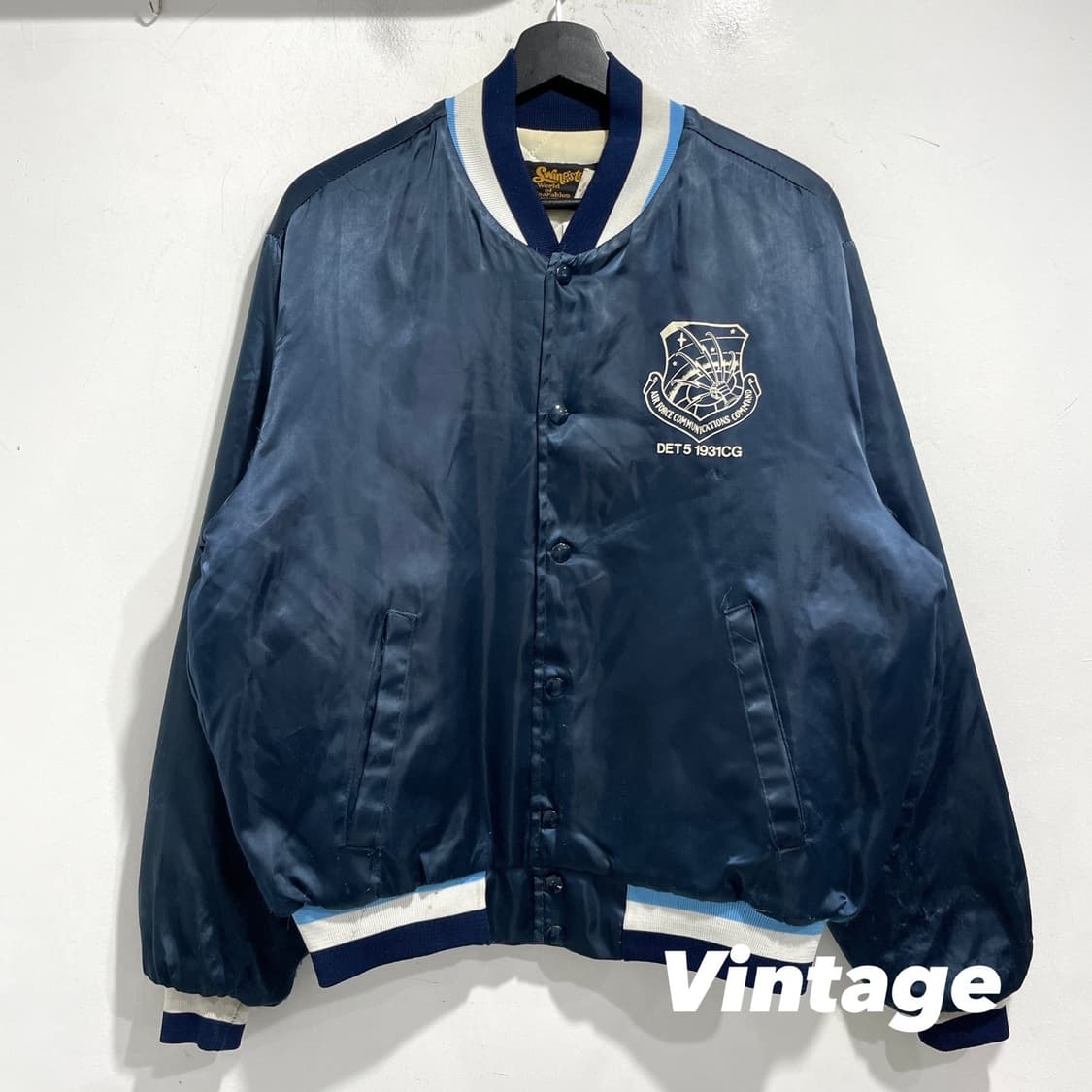 빈티지 프린팅 바시티 자켓 상품이미지1