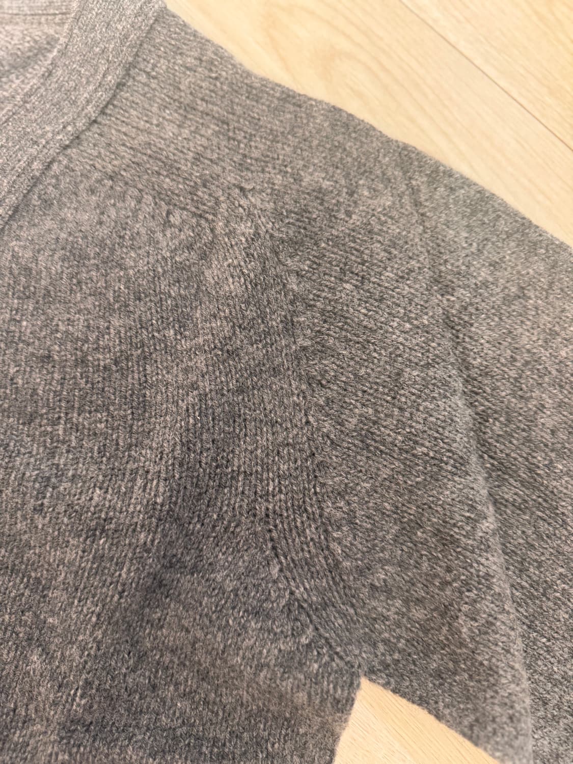 할리 오브 스코틀랜드 울 가디건 L 그레이 (새상품) 상품이미지8