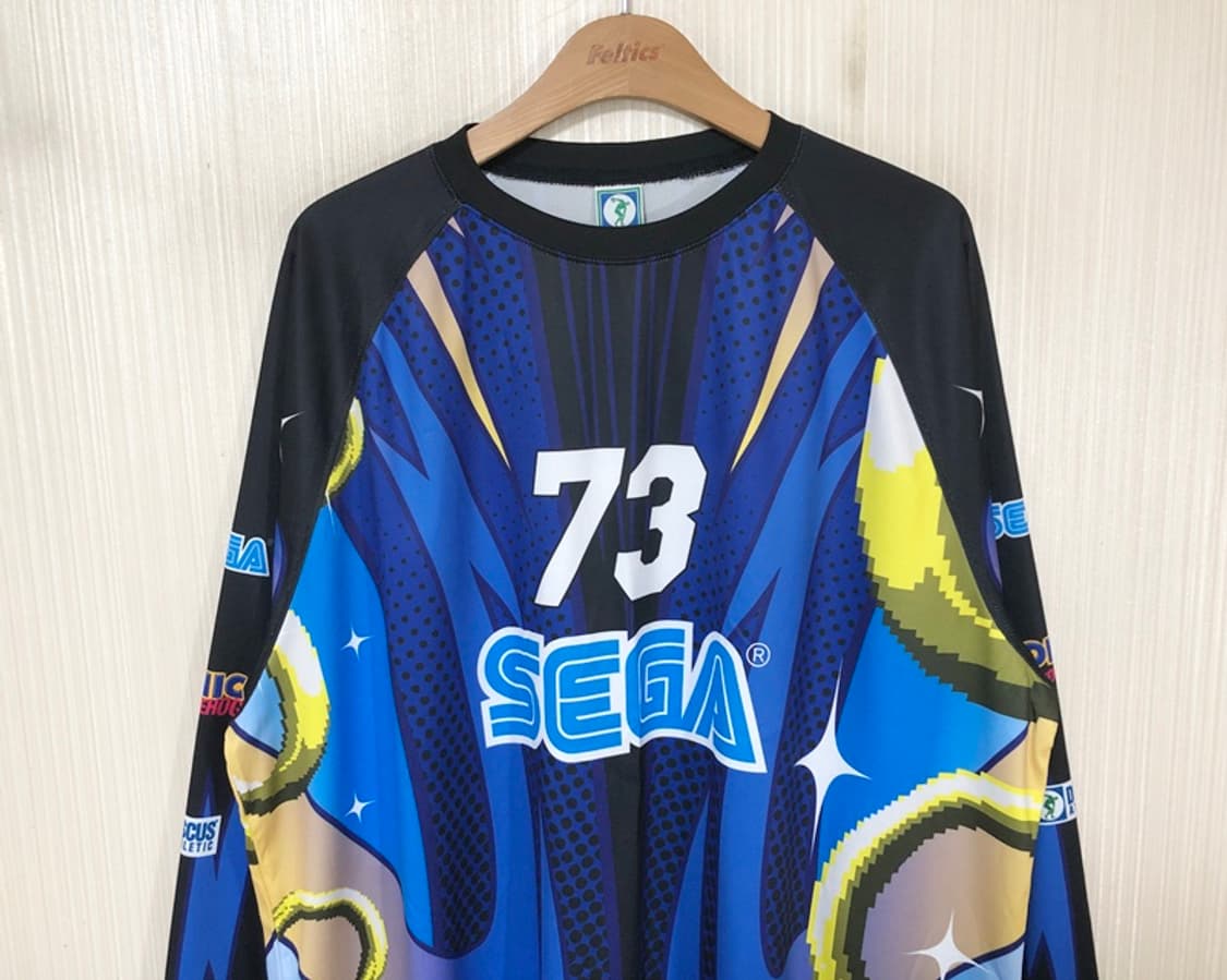 디스커스 에슬레틱XSEGA 소닉 더 헤지혹 메시롱 슬리브 블루 XL 상품이미지2