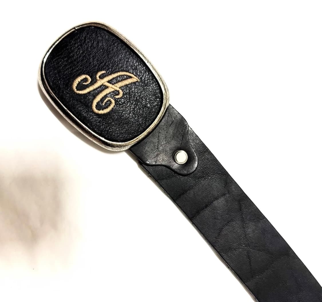 이태리 A 레더 버클 벨트 상품이미지1