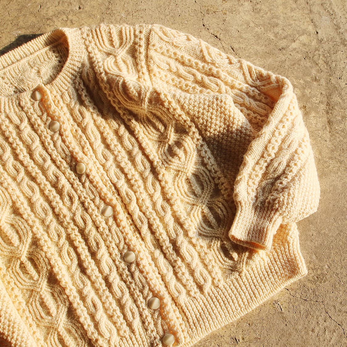 헤비울 꽈배기 니트 가디건 (여성용) 상품이미지5