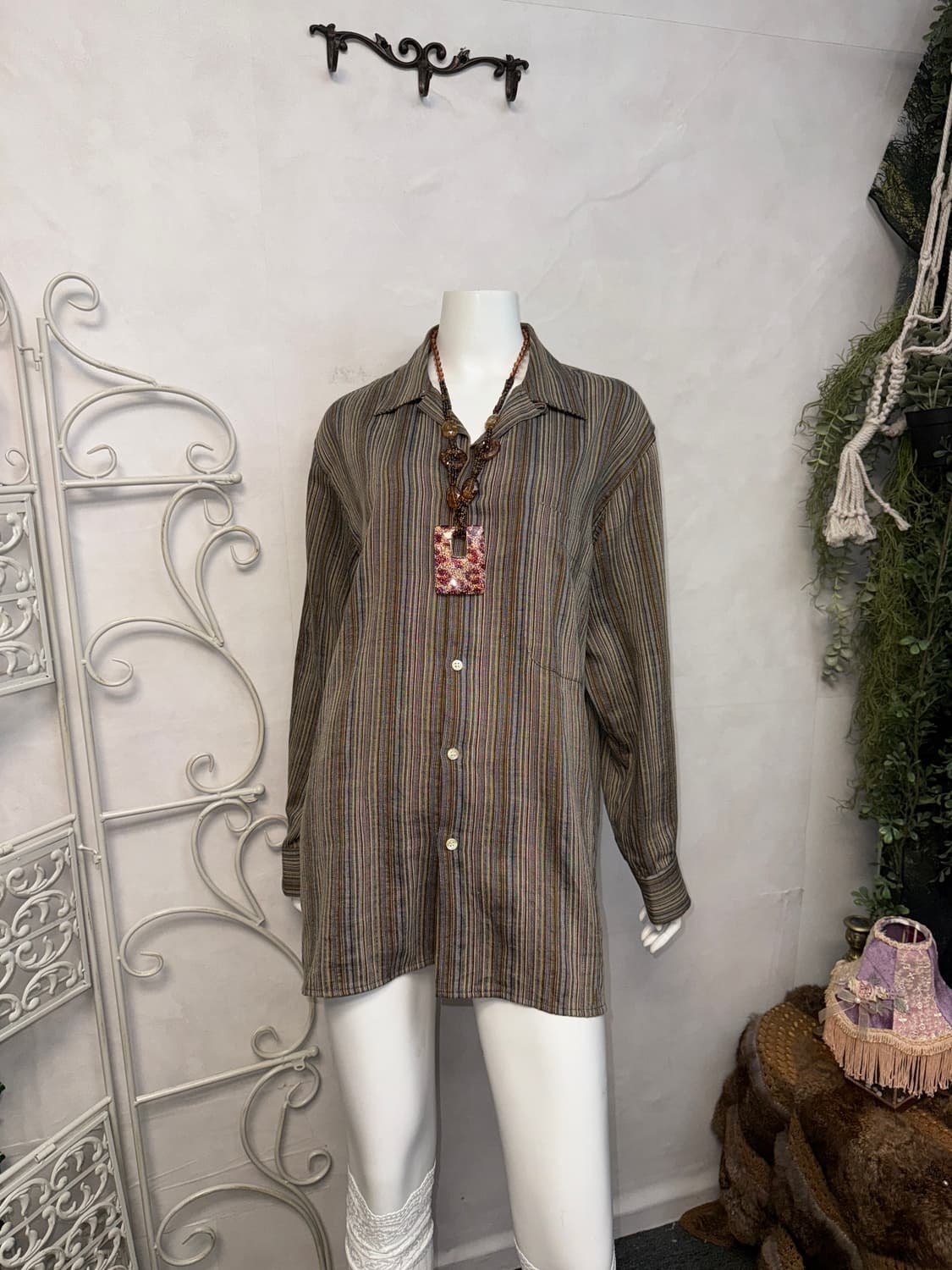 Missoni mute brown stripe over shirt 상품이미지5