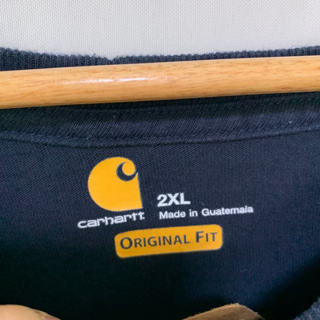 칼하트 루즈핏 레터링 롱슬리브 네이비 2XL 오버사이즈 빈티지 긴팔티셔츠 상품이미지4