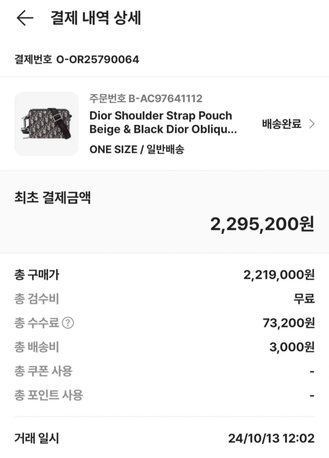 디올 오블리크 메신저백 상품이미지7