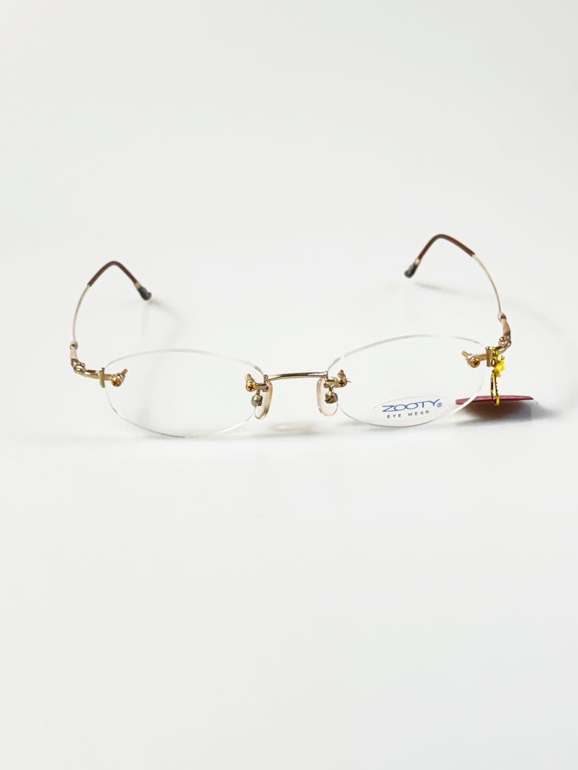 ZOOTY 골드 오벌 무테 메탈 프레임 빈티지 안경 상품이미지1