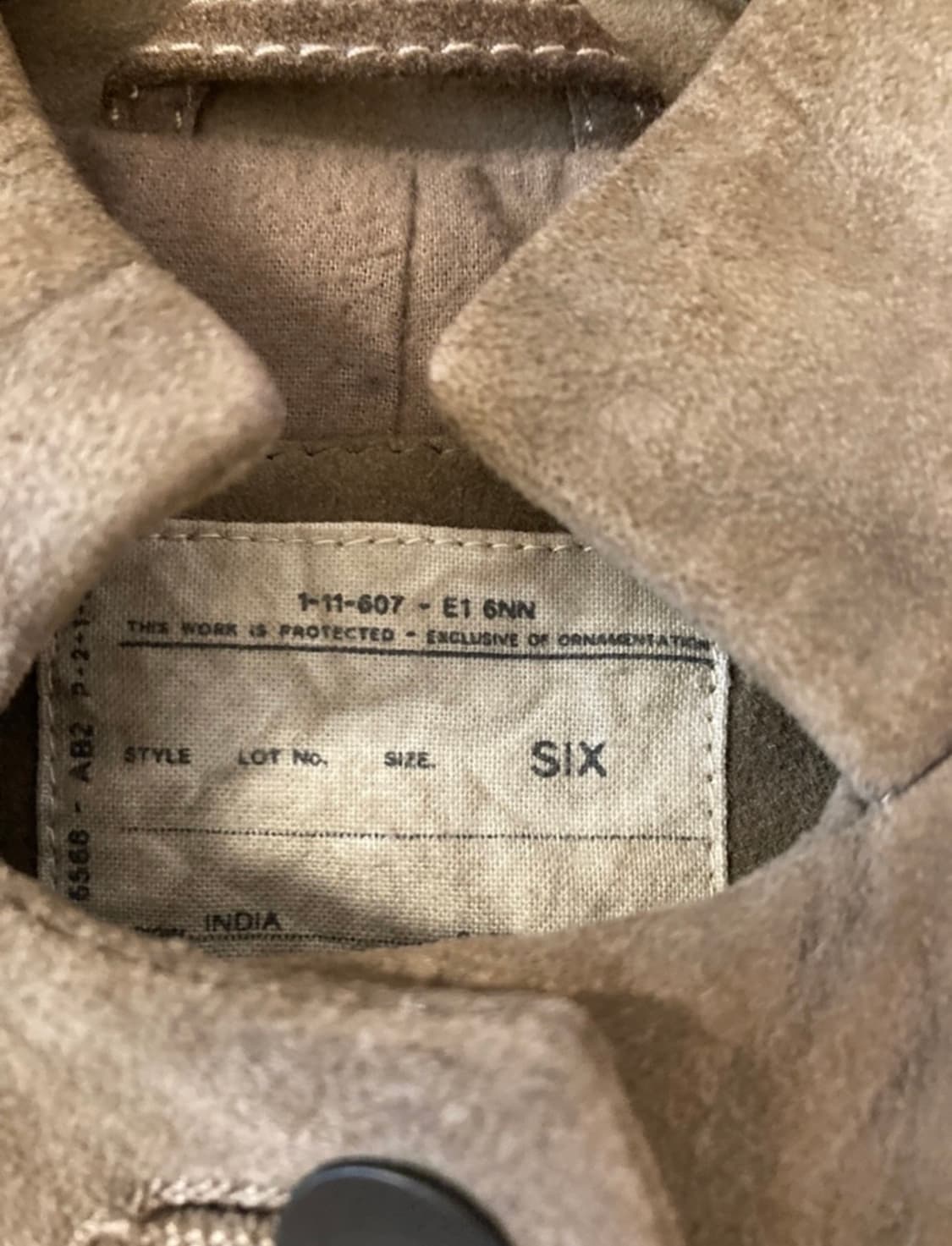 올세인츠 스웨이드 자켓 상품이미지5