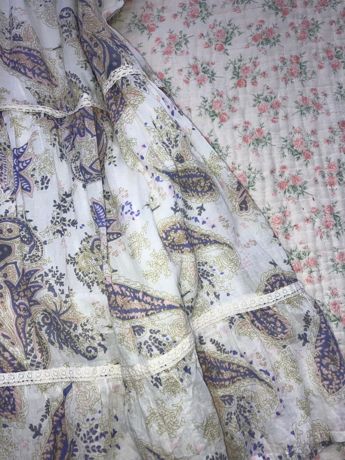 빈티지 파스텔 크로셰 오리엔탈 원피스 1120 모리걸 y2k 스트릿  상품이미지6