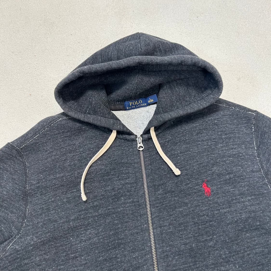 Polo Charcoal Thermal Hoodie Zip-up 상품이미지5