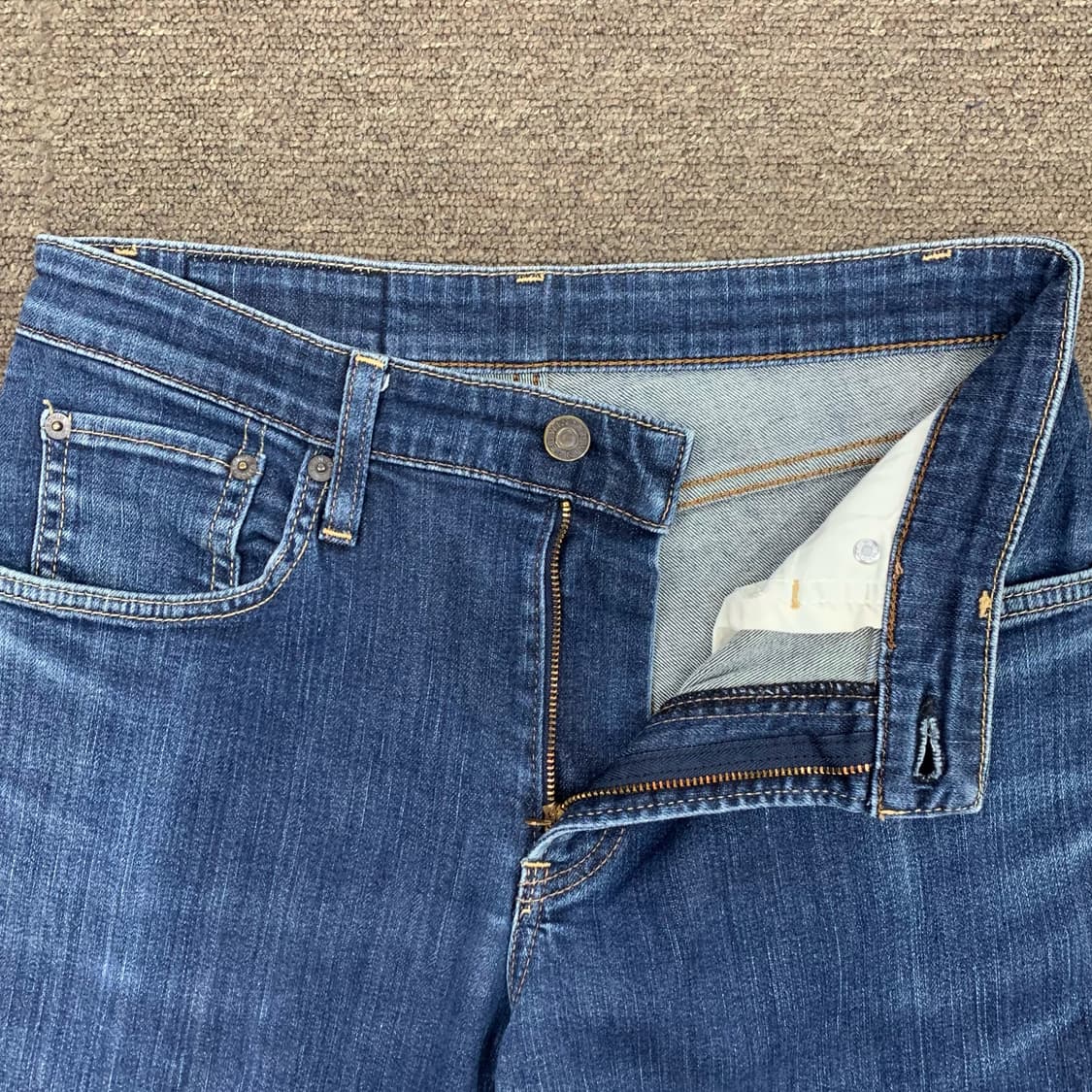 [26] 에드윈 썸씽 하이웨스트 스트레이트핏 데님팬츠 상품이미지4