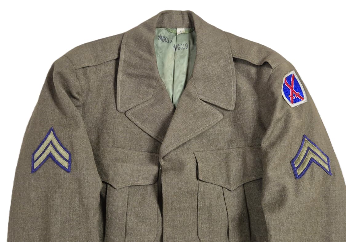 미육군 구형 10산악사단 일병 아이크 정복 전투복 상의 자켓 (L) 상품이미지8