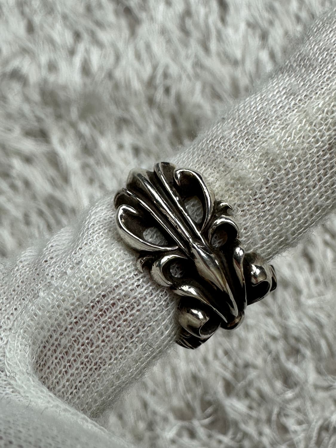 [US 6.5] 정품 크롬하츠 더블플로랄링 상품이미지5