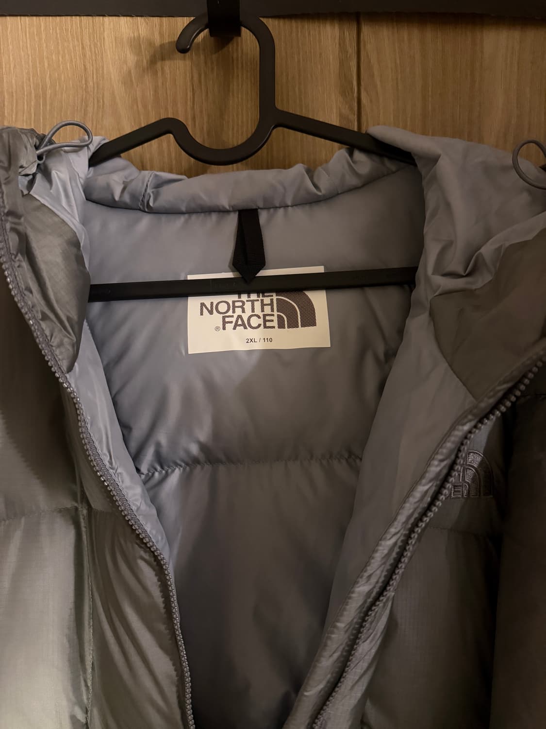 노스페이스 WAVE LT ON 자켓 패딩 그레이 2XL 상품이미지4