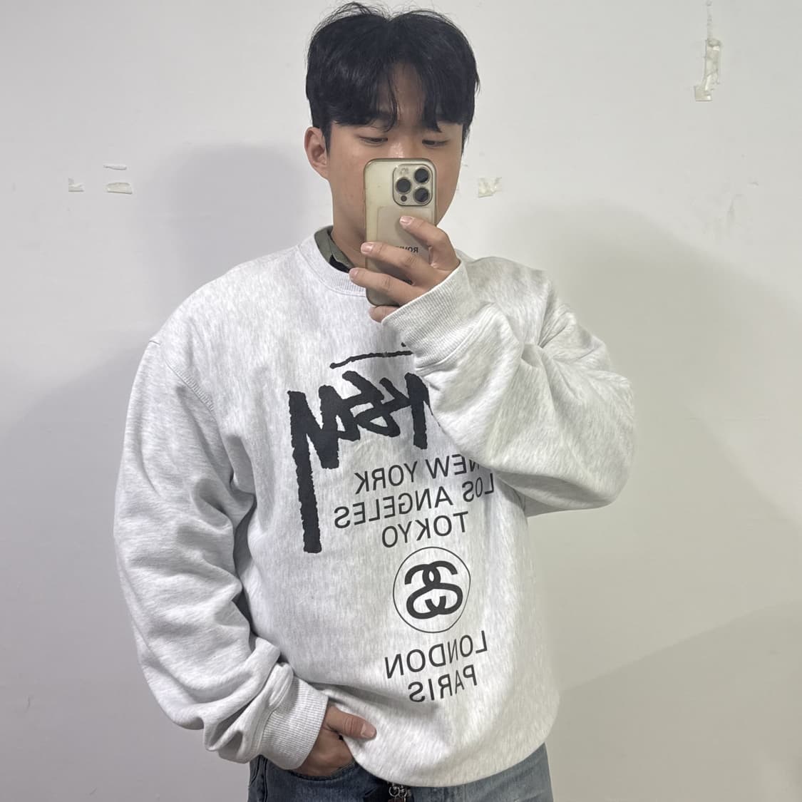 스투시 월드투어 맨투맨 2XL 상품이미지3