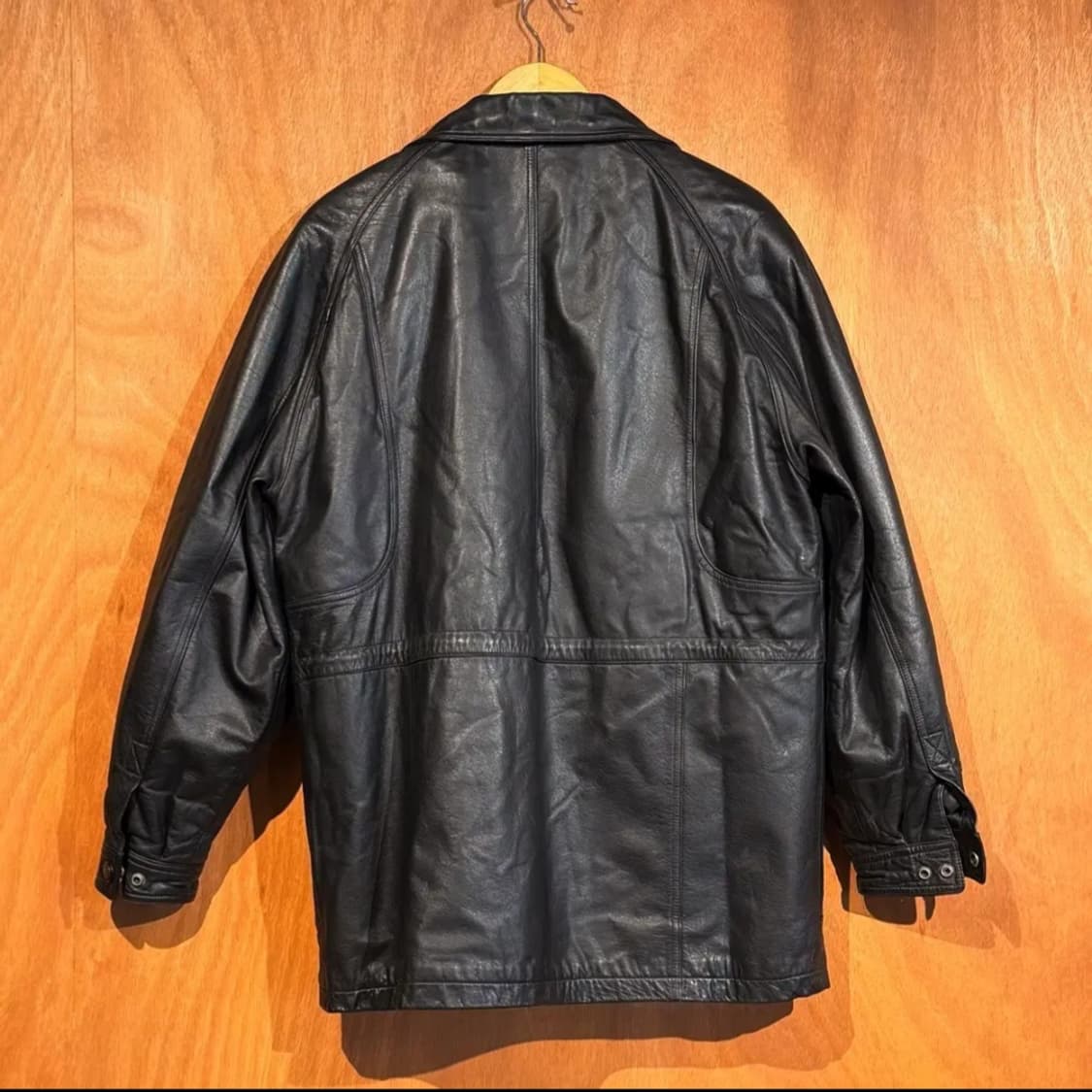 빈티지 헤비 카우레더 헌팅 자켓 L 소가죽 카코트 상품이미지2