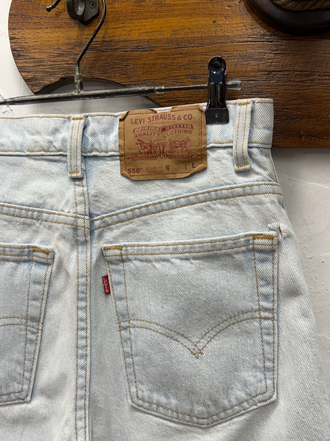 90s USA Levi's 550 Relaxed Denim Shorts 상품이미지2