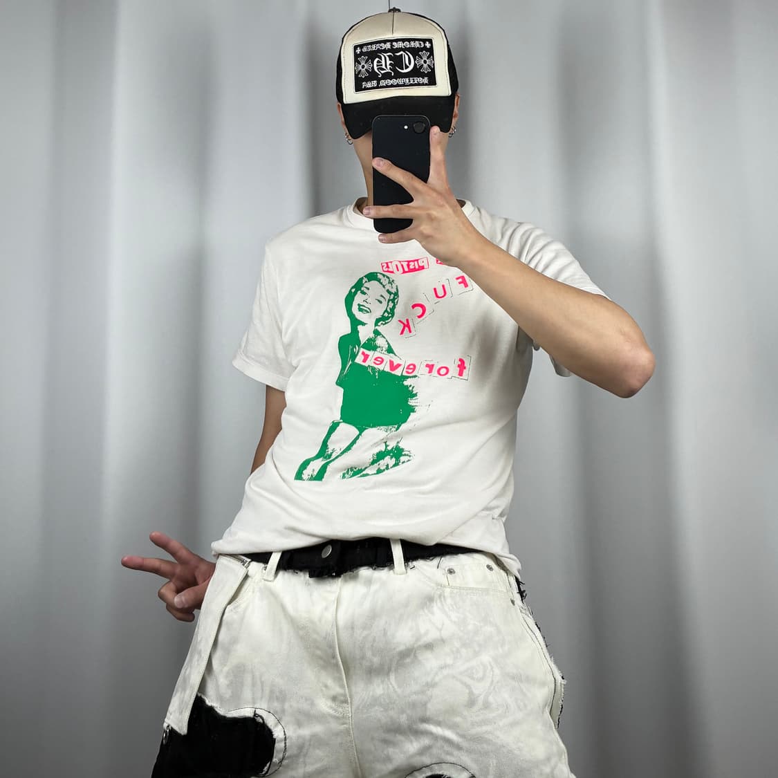 <마릴린 먼로 빈티지 반팔 티셔츠> No.1464 상품이미지2