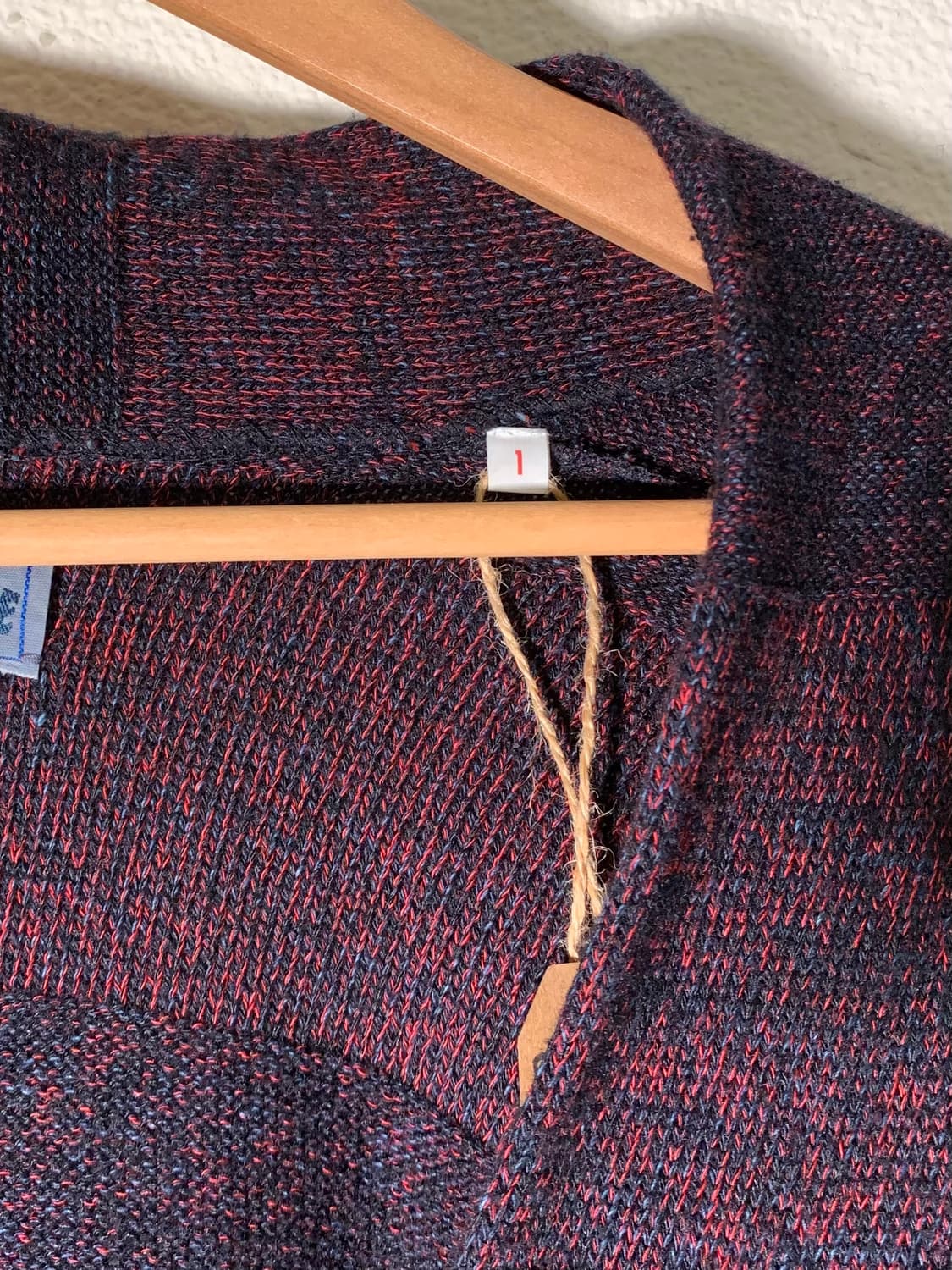 블루블루 인디고 레드 스트라이프 가디건 상품이미지5