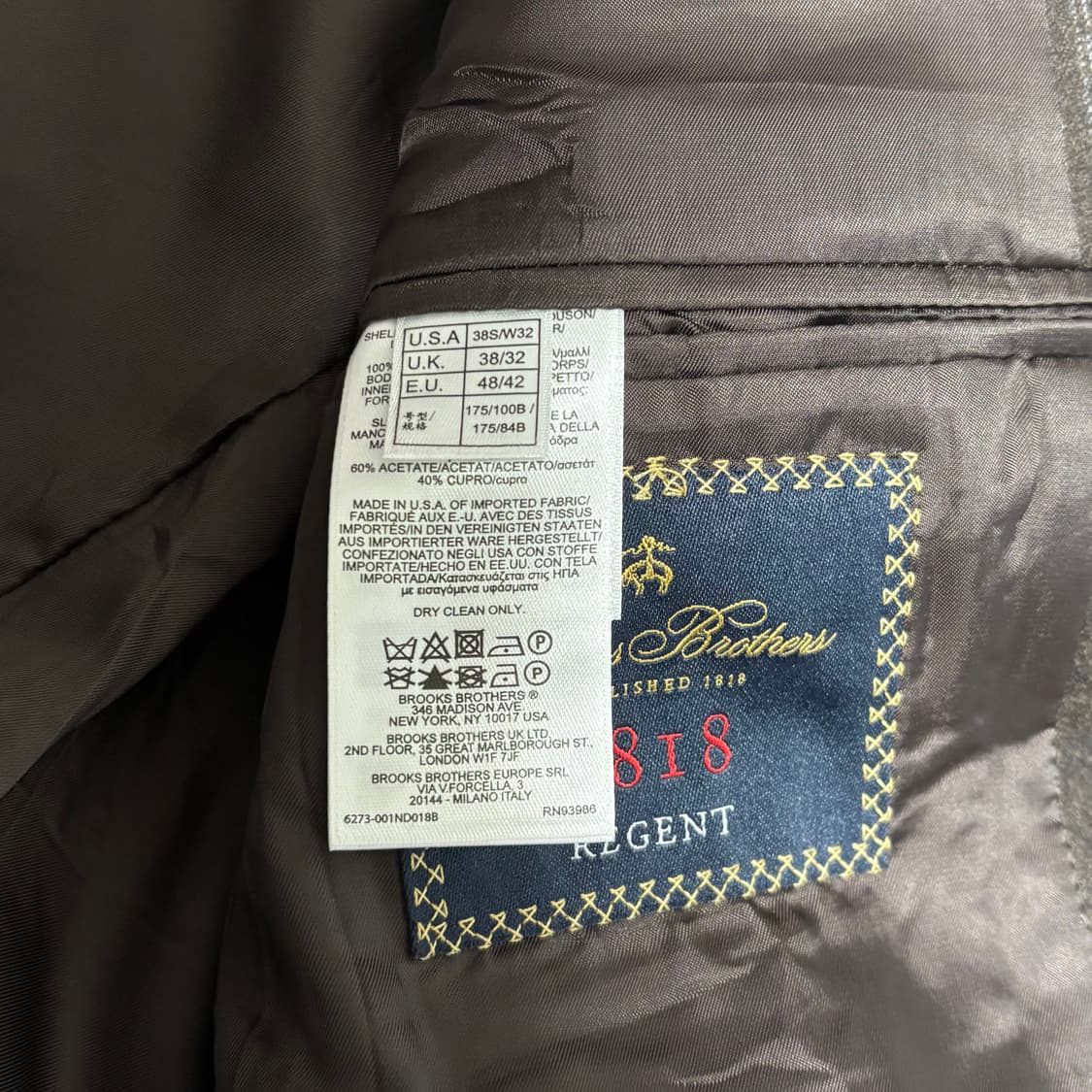 브룩스브라더스 USA 수트 셋업 상품이미지4