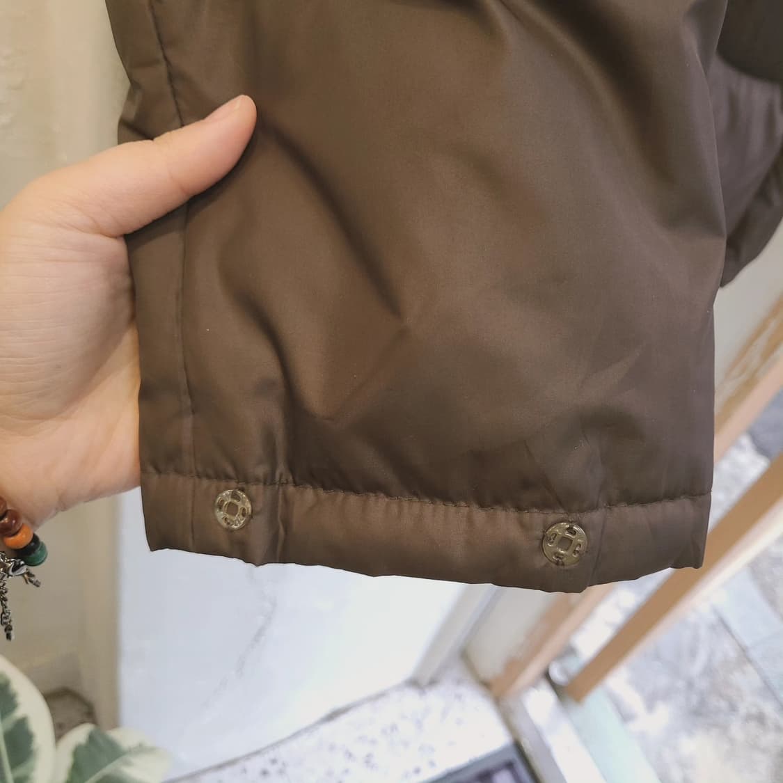 Cojana 초코브라운 덕다운 하프패딩 상품이미지5