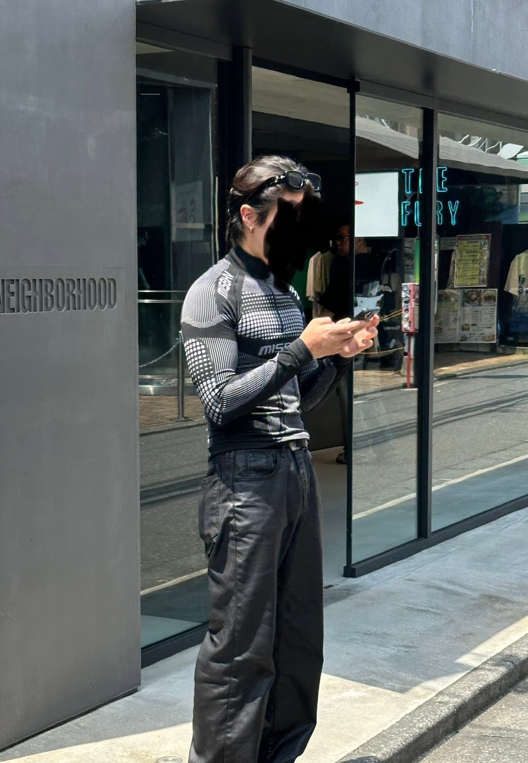 미스비헤이브 로고 프린트 유로파 니트 집업 상품이미지3