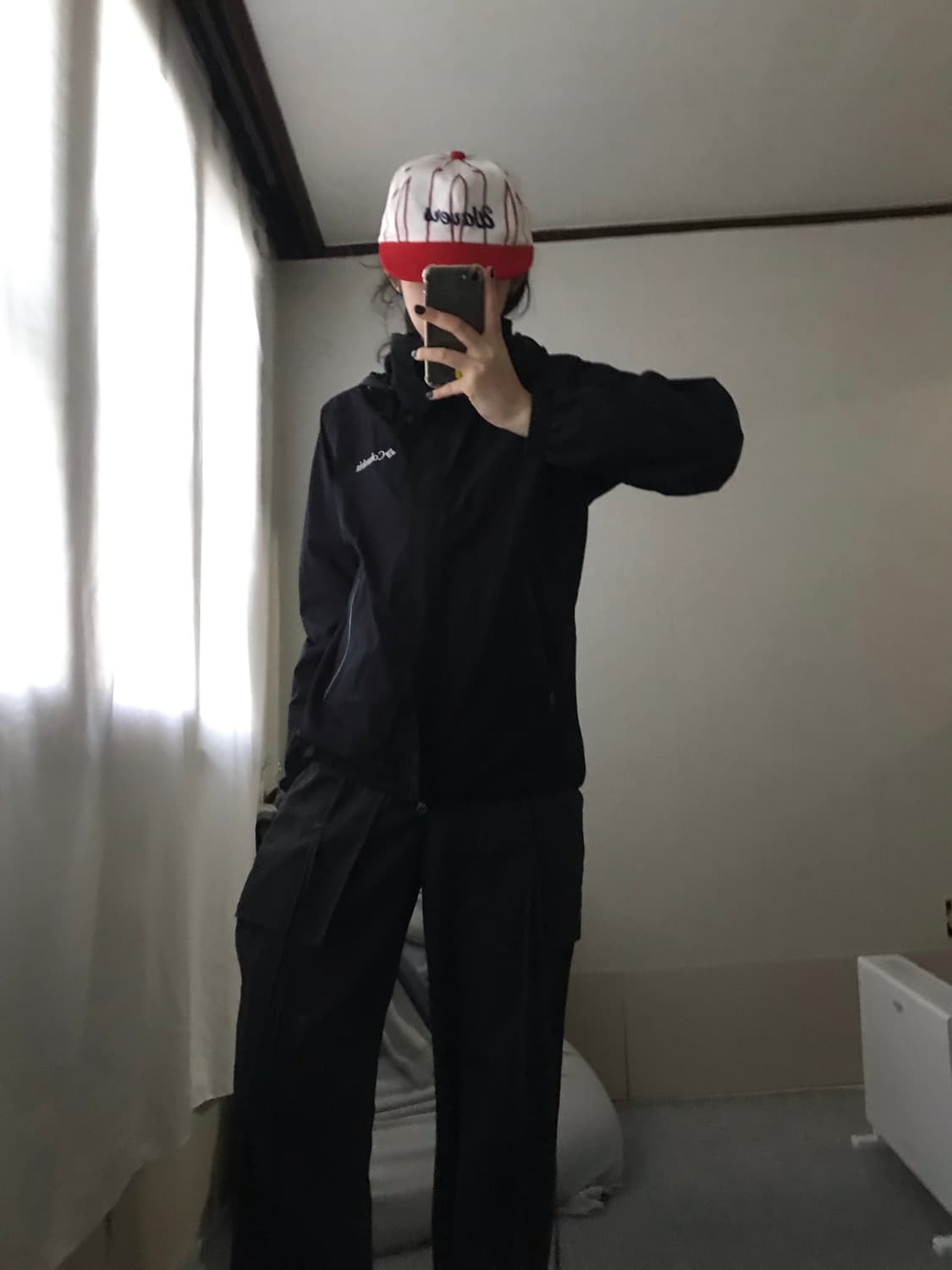 콜롬비아 블랙 윈드브레이커 상품이미지6