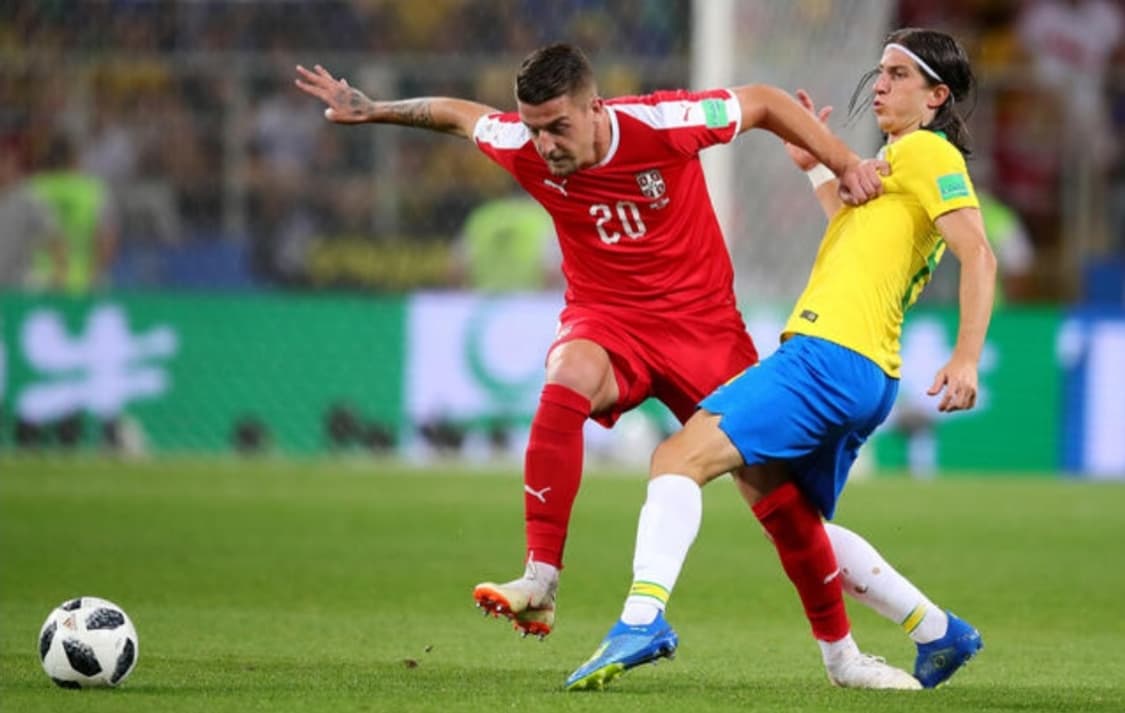 ♤필독♤ Feat 밀린코비치사비치 18/19 세르비아 홈 🇷🇸  L 상품이미지6