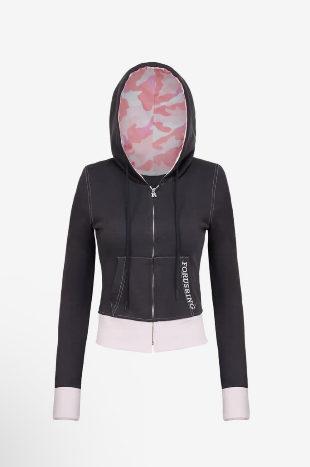 포어링 Bebe cago training hoodie (chacoal) 상품이미지1