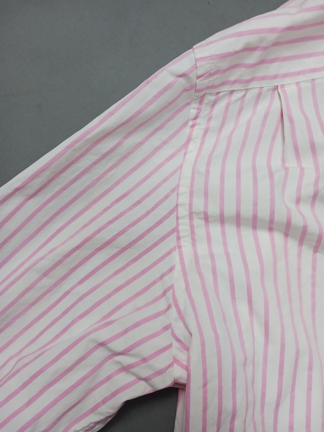 [2XL] 아베크롬비 앤 피치 머슬핏 핑크 스트라이프 셔츠 상품이미지10