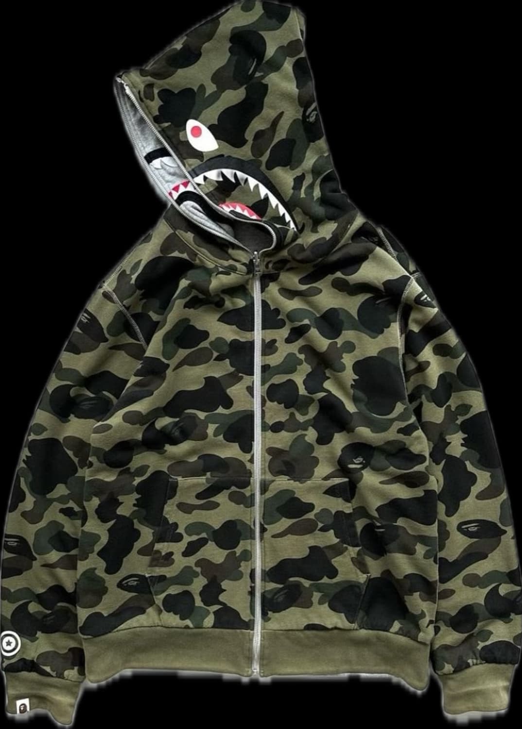 Bape 리버시블 샤크페이스 후드집업 상품이미지1
